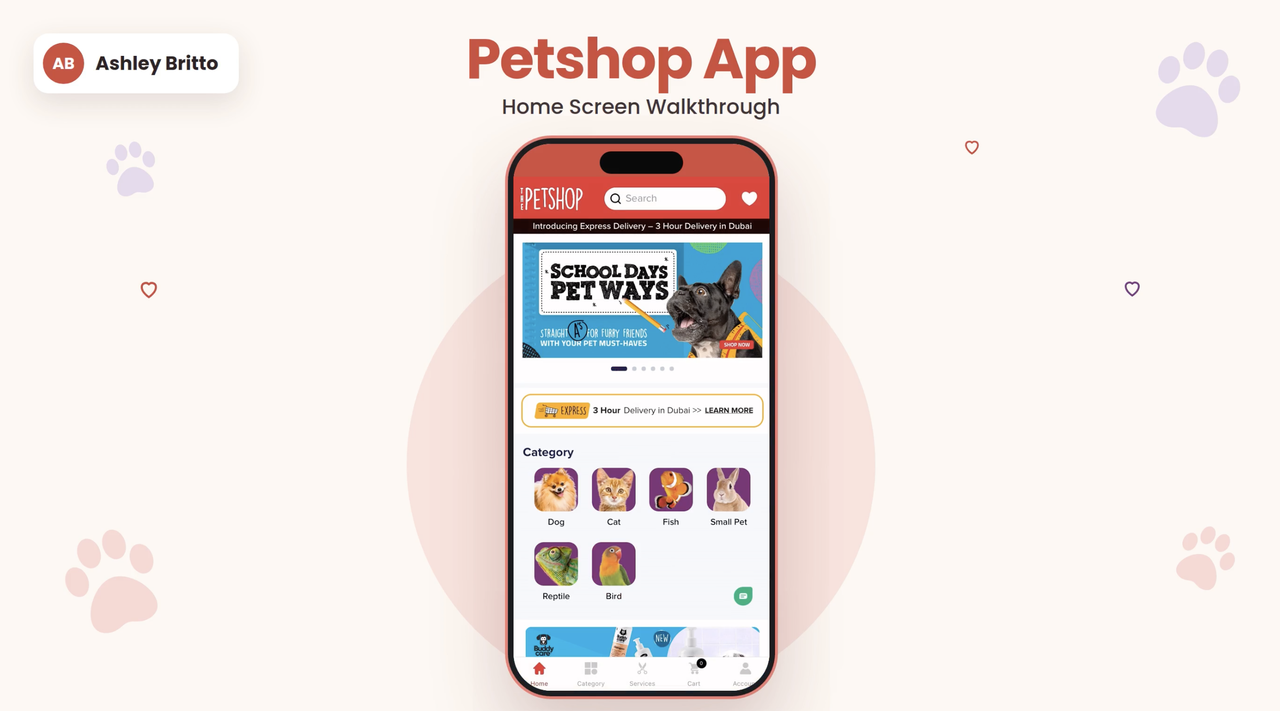 The Petshop Middle East mobile app preview